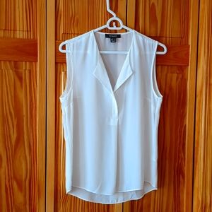 Primark white sleeveless blouse, white, size 6